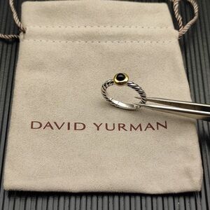 David Yurman Onyx Bezel Ring – Designer Cable Classic